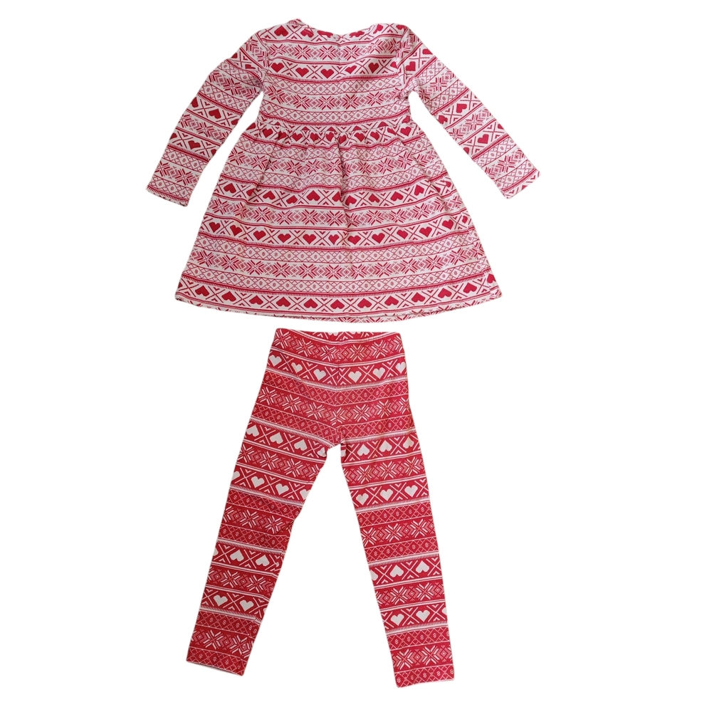 Old Navy Red and White Kids Casual Dress Set